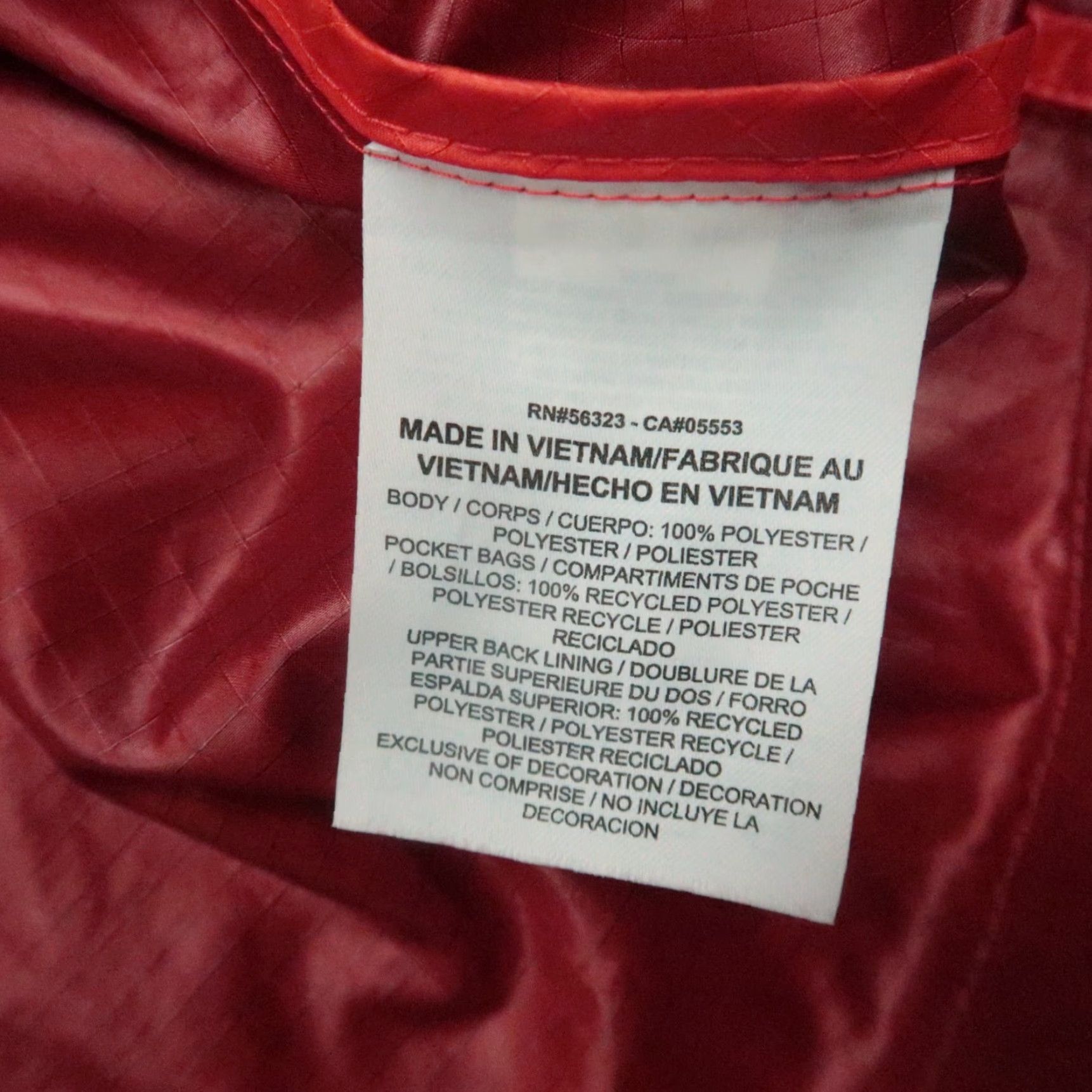 Nike Nike Windrunner Jacket Womens Large Red Hooded Full Zip Windbreaker Jacket Zip Lightweight Lined Pockets Hooded Windrunner Nike Size L / US 10 / IT 46 - 6 Thumbnail