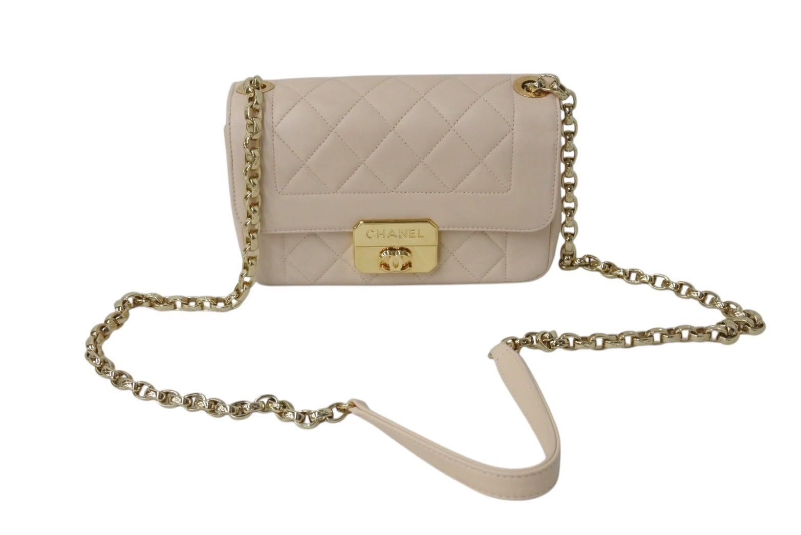 Chanel Matelasse Mini Chain Shoulder Bag in Pink, Men's