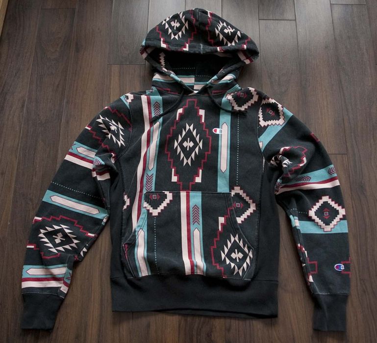 Champion store aztec hoodie