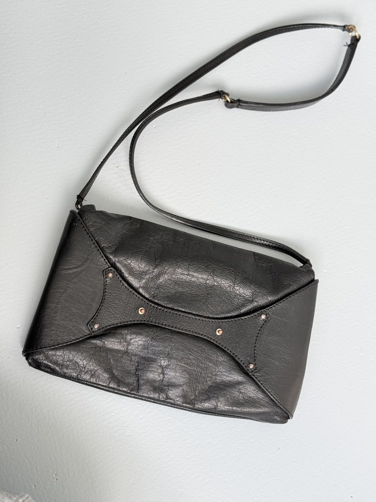 Alexander McQueen Alexander McQueen Black Leather Crossbody Bag Skull Logo Size ONE SIZE - 8 Thumbnail