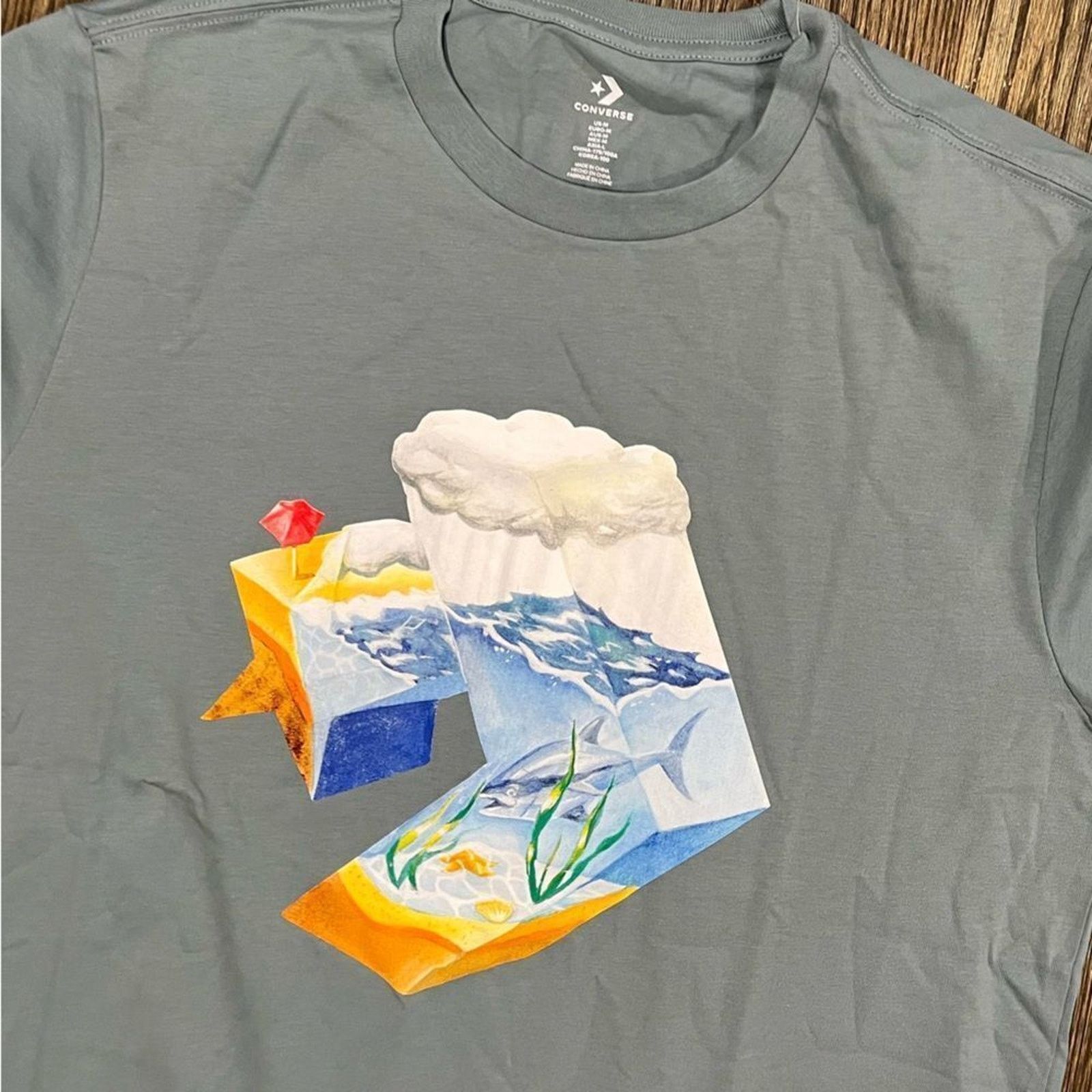 Converse NWT Converse Star Graphic T-Shirt Short Sleeve Crewneck M Size US M / EU 48-50 / 2 - 2 Thumbnail