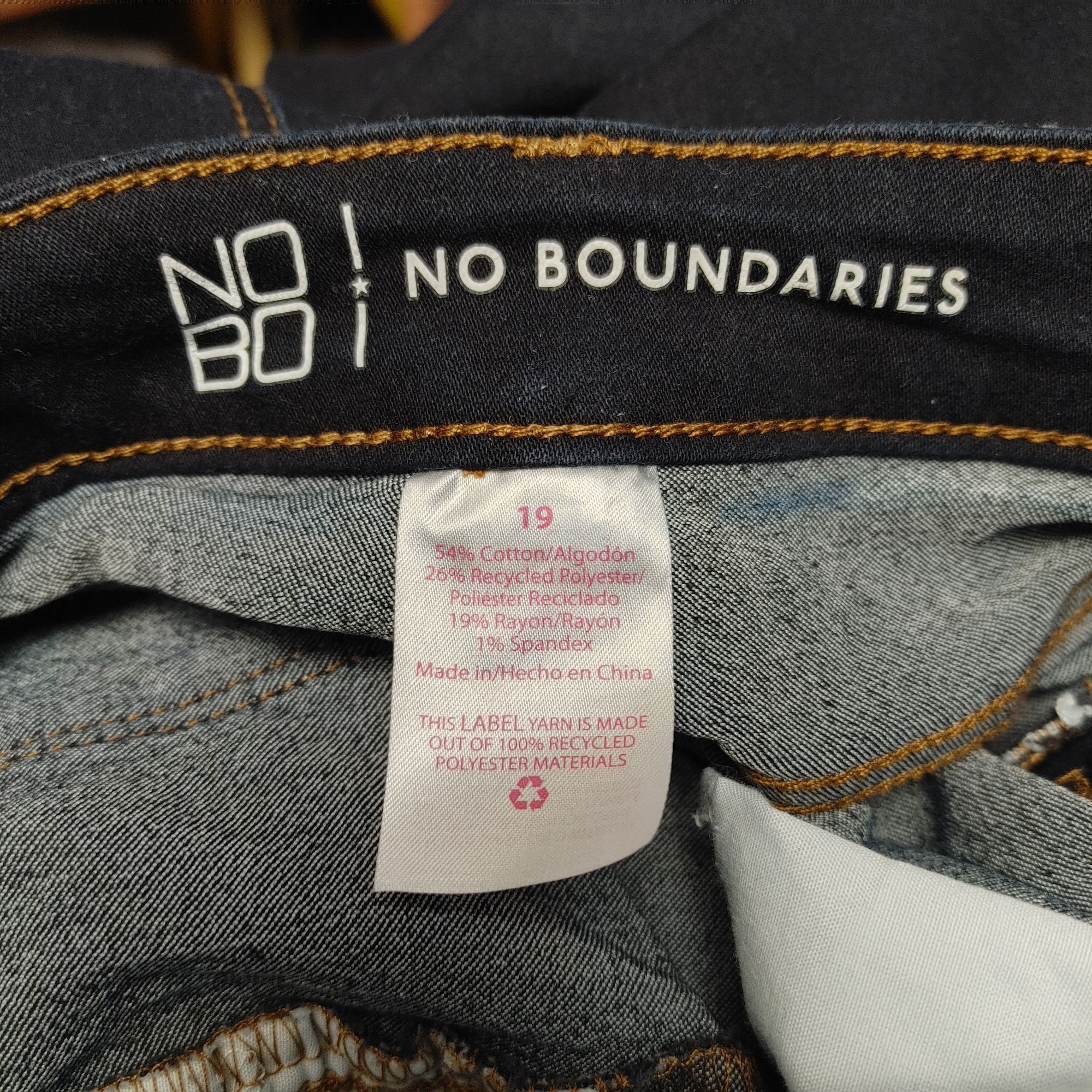 Other NO BO | No Boundaries Women's Dark Washed Denim Skinny Jeans Size 40" / US 18 - 3 Thumbnail