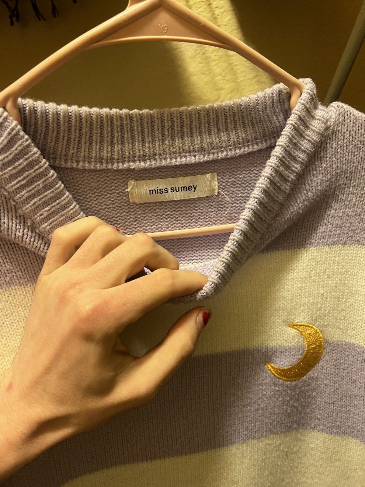 Other White and Purple stripes crescent moon sweater Size M / US 6-8 / IT 42-44 - 3 Thumbnail