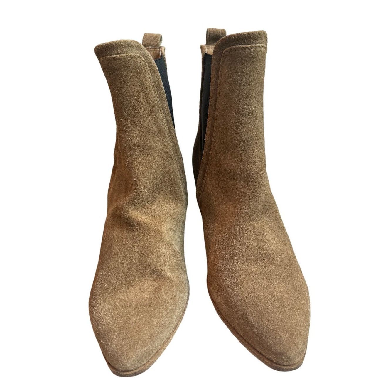 Iro IRO Beige Suede Heeled Almond Toe Chelsea Boots Size 36 Size US 5 / IT 35 - 3 Thumbnail
