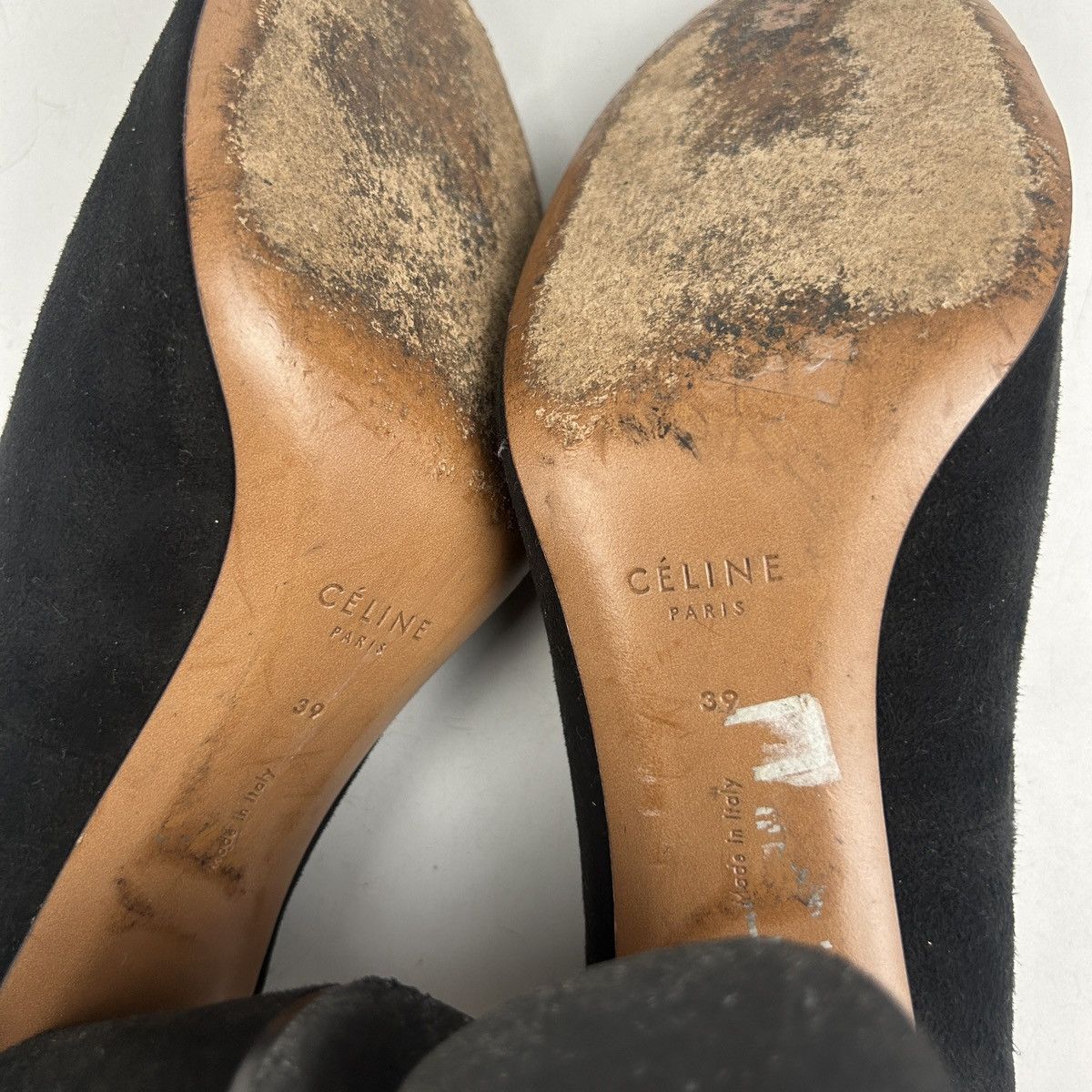 Celine Celine Phoebe Philo Black Suede Round-Toe Pumps Size US 9 / IT 39 - 8 Thumbnail