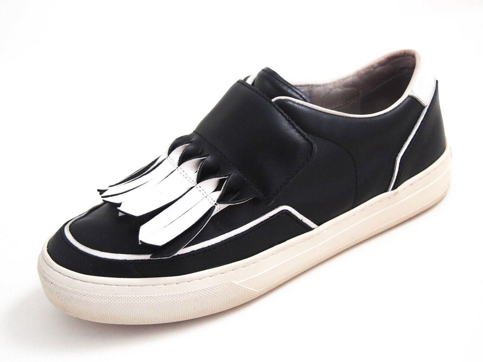 Tod's Tod's Kiltie Fringe Slip On Sneakers Black US 6 EU 36 $580 Size US 6 / IT 36 - 1 Thumbnail