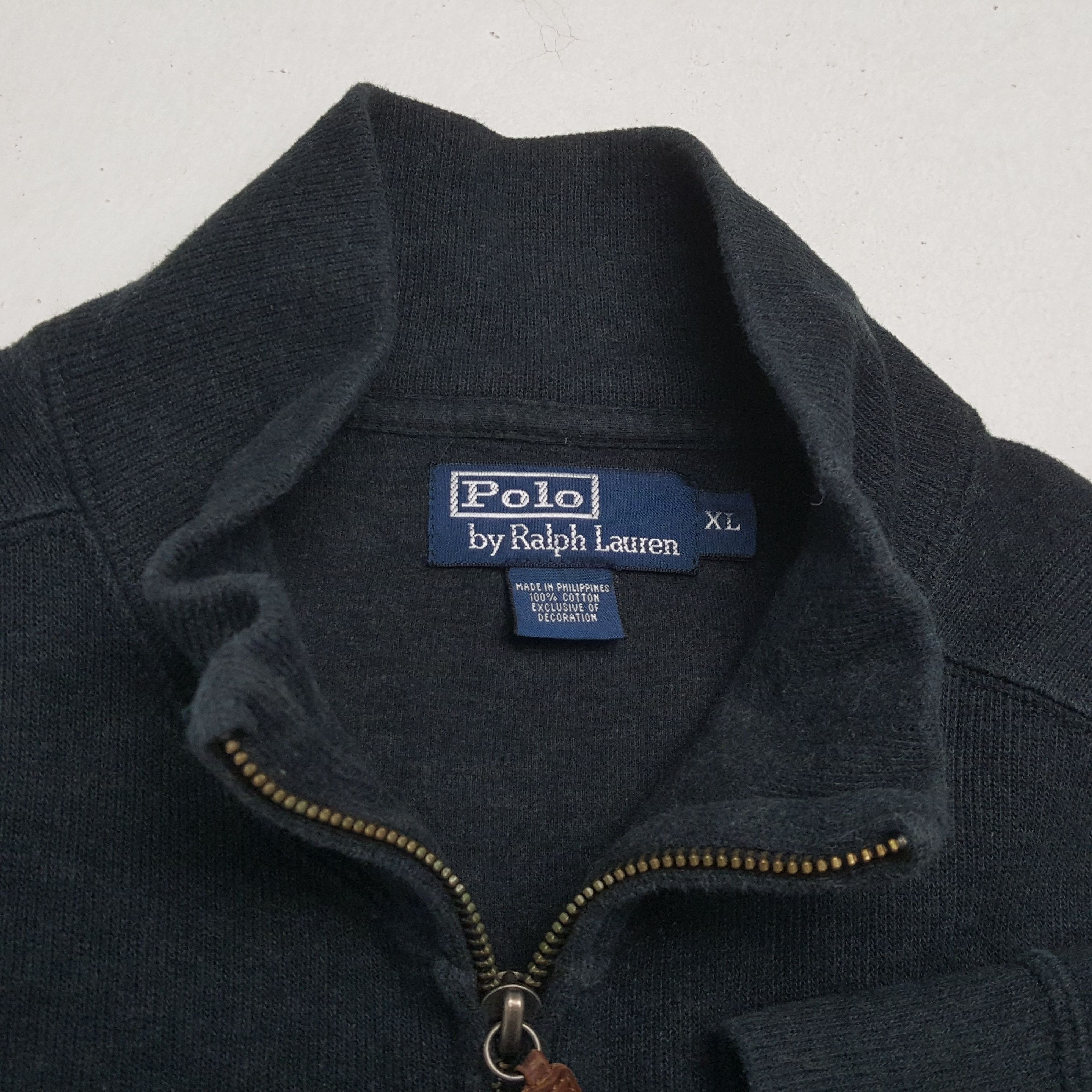 Polo Ralph Lauren × Vintage POLO by RALPH LAUREN Small Logo Design Zipper Sweater Size US XXL / EU 58 / 5 - 8 Thumbnail
