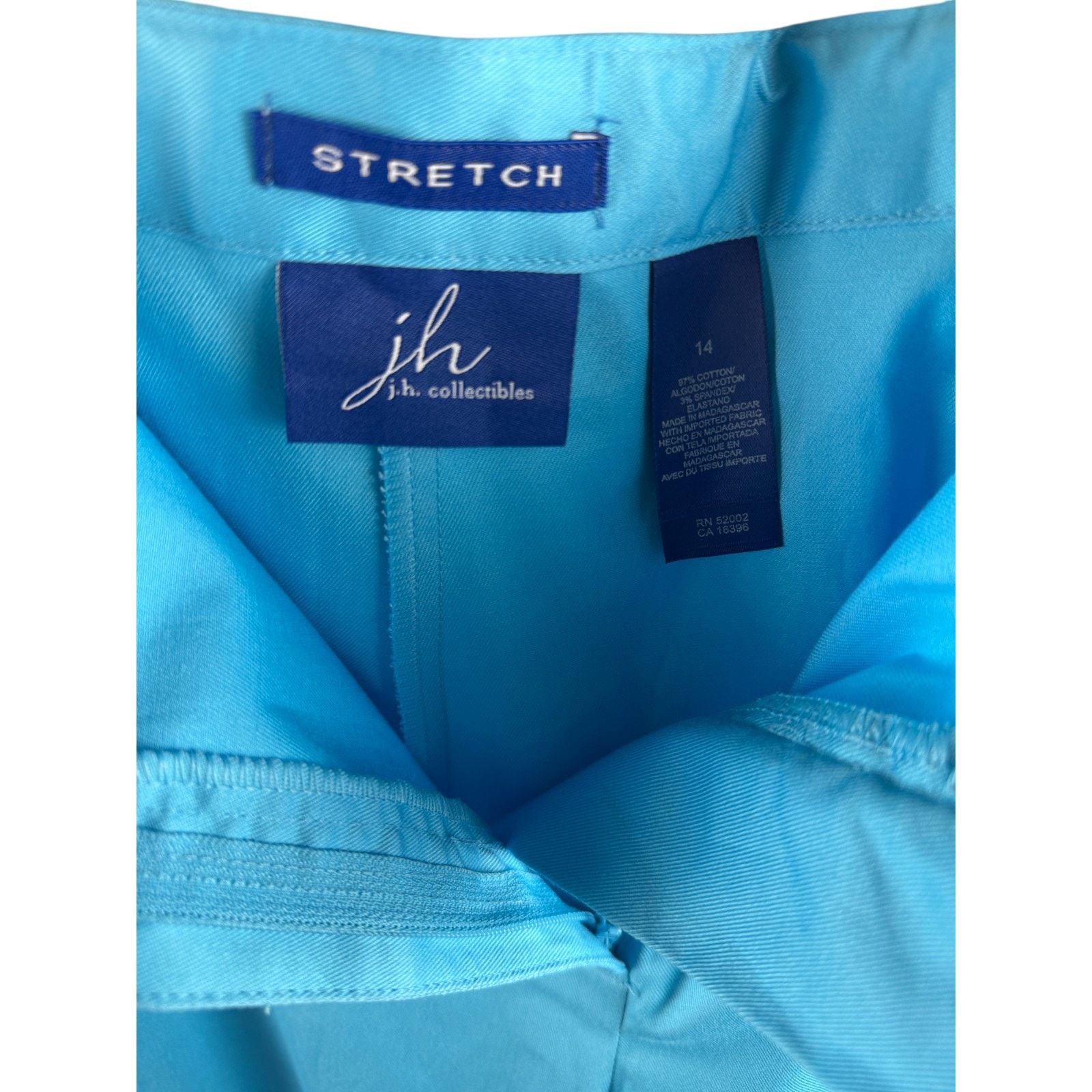JH Collectibles JH Collectibles Stretch Pants Women’s 14 Blue Capris NWT Size 36" / US 14 / IT 50 - 6 Thumbnail