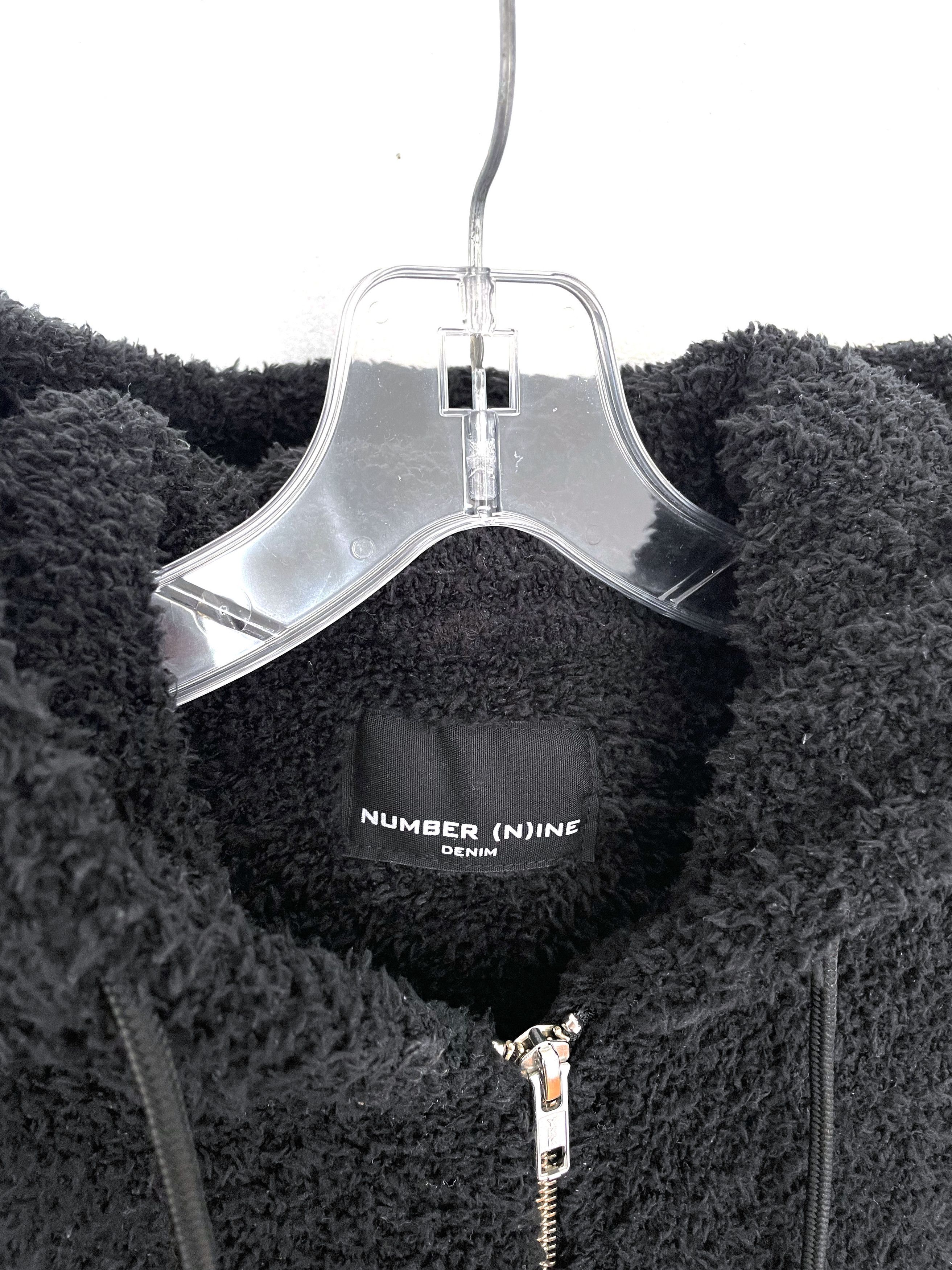 Number (N)ine Fuzzy Zip Hoodie Size US L / EU 52-54 / 3 - 3 Thumbnail
