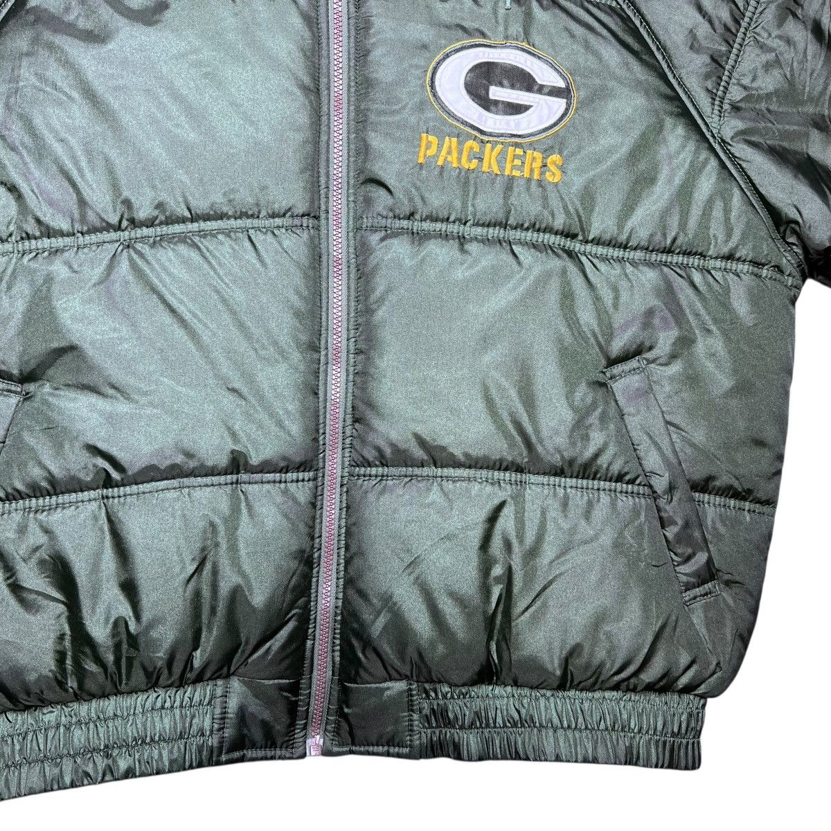 NFL 1990s NFL Green Bay Packers Game Day Spell Out Puffer Jacket Size US L / EU 52-54 / 3 - 10 Thumbnail