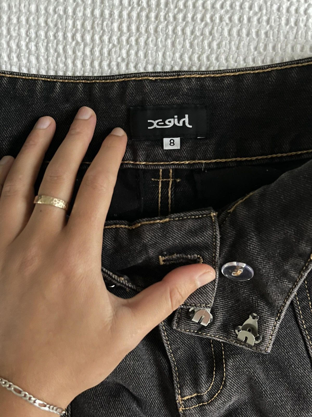 Vintage Mini Skirt Size 27" / US 4 / IT 40 - 2 Thumbnail