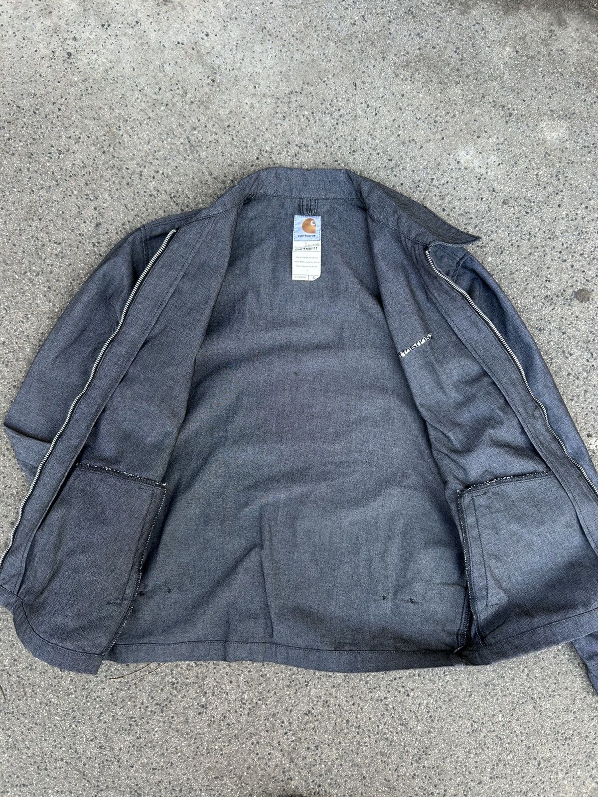 Carhartt Vintage Carhartt 2000s grey light Jacket streetwear style Size US M / EU 48-50 / 2 - 13 Thumbnail