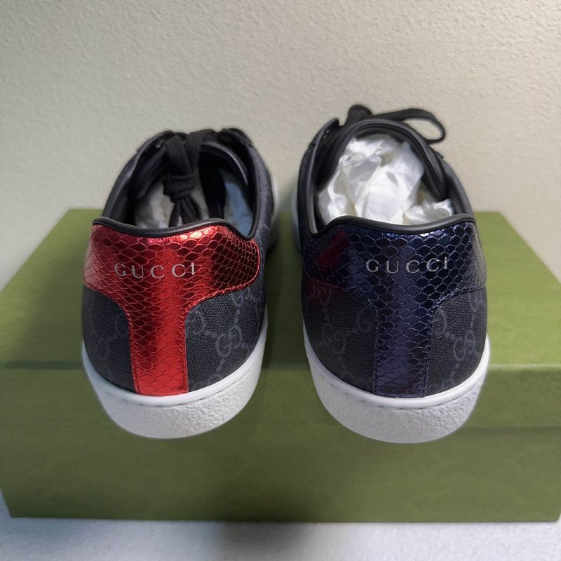 Gucci Gucci Ace GG Supreme Fashion Sneakers for Men - Size US 12 / EU 45 - 3 Thumbnail