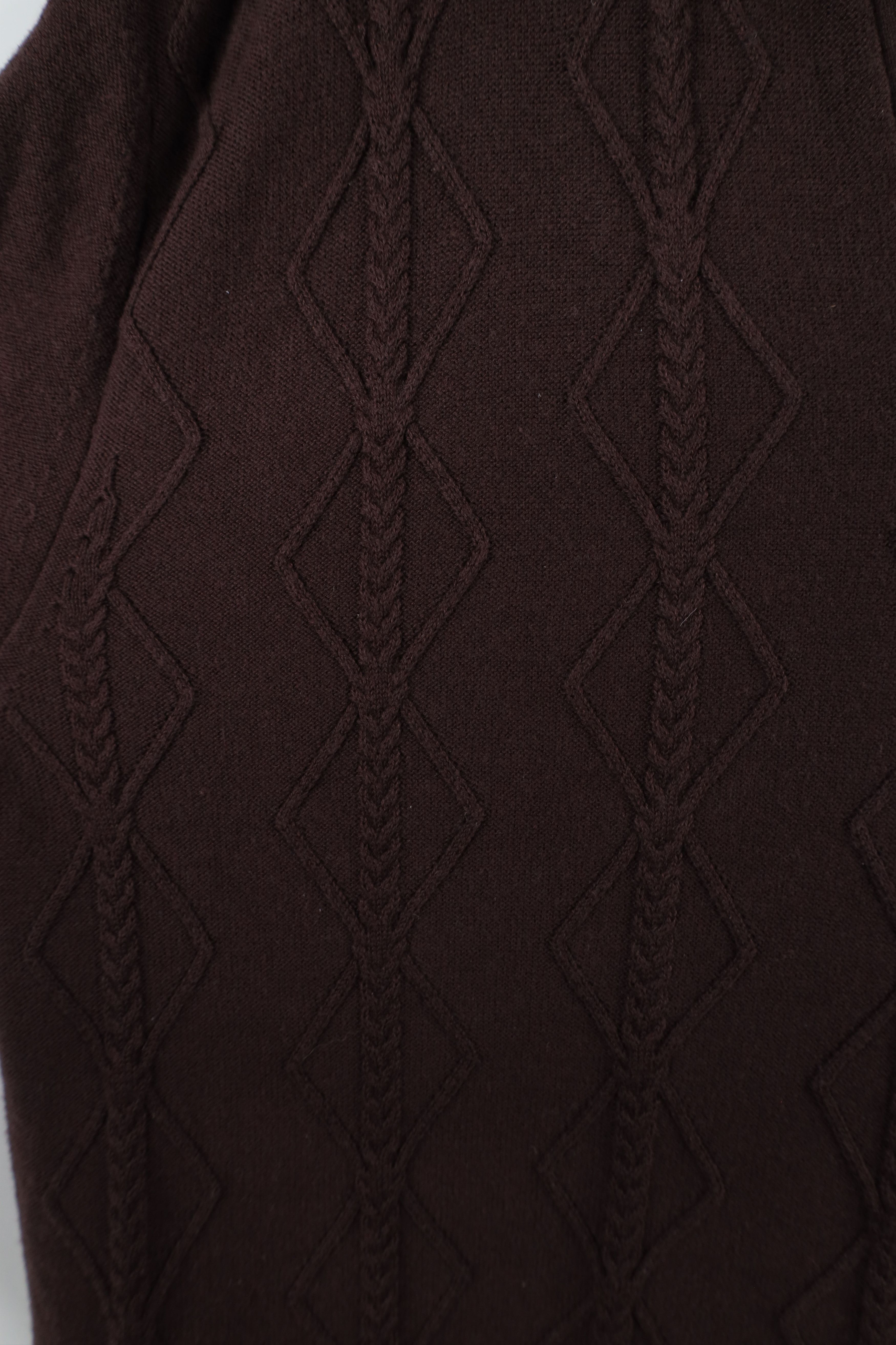 Abercrombie & Fitch × Vintage Vintage Y2K Abercrombie & Fitch Cable Knit Collared Polo Size US L / EU 52-54 / 3 - 4 Thumbnail