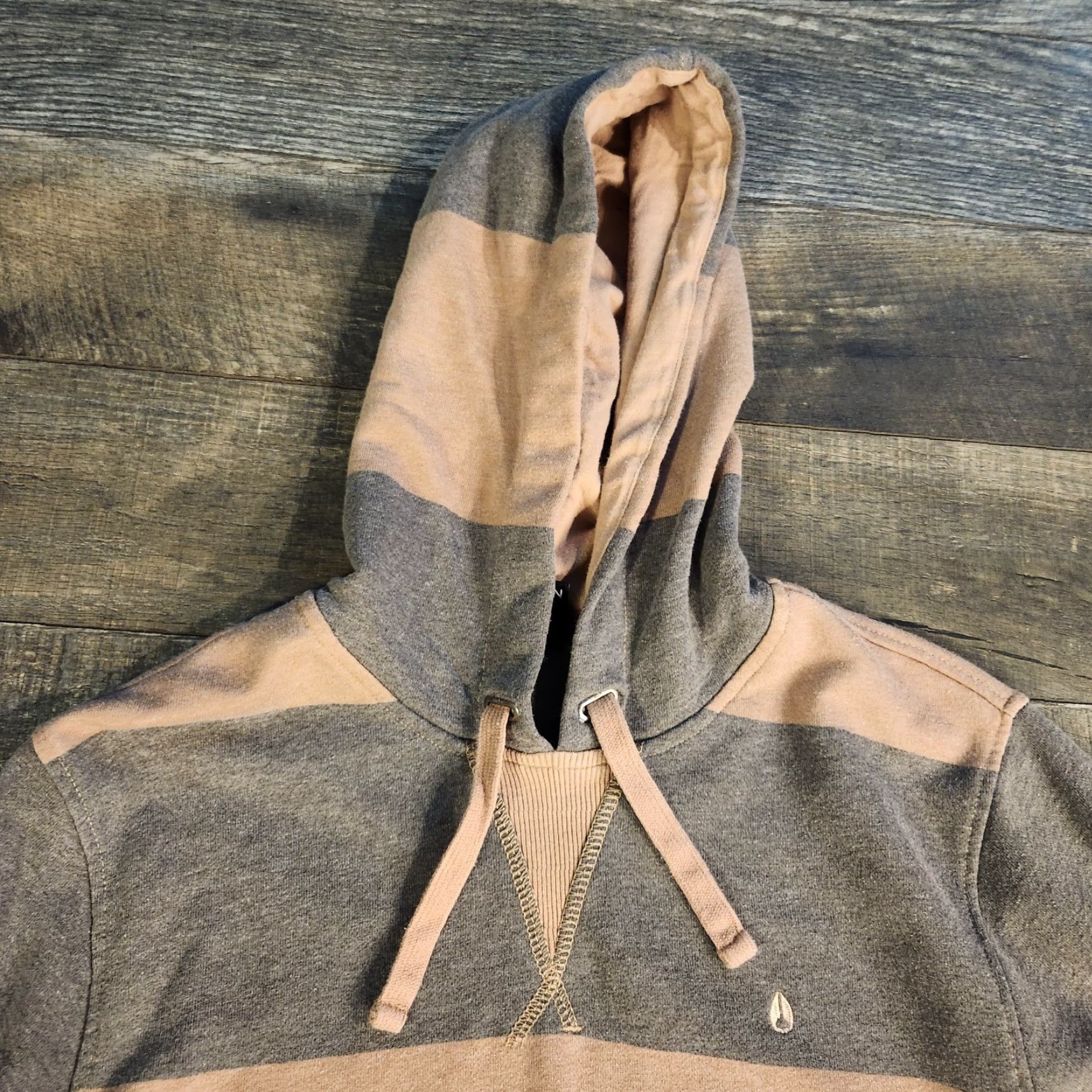 Nixon Nixon Hoodie Mens Small Pullover Sweatshirt Striped Gray Brown Mens Size US S / EU 44-46 / 1 - 3 Thumbnail