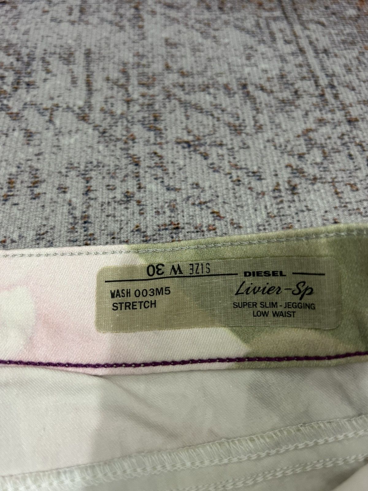 Diesel Diesel Livier-SP Super Slim Low Pants All Over Print Size US 30 / EU 46 - 11 Thumbnail