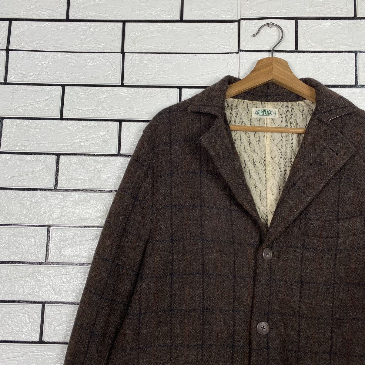 Japanese Brand Vintage Wool Jacket Tartan Blaket Nirvana Issey Miyake Size US L / EU 52-54 / 3 - 8 Thumbnail