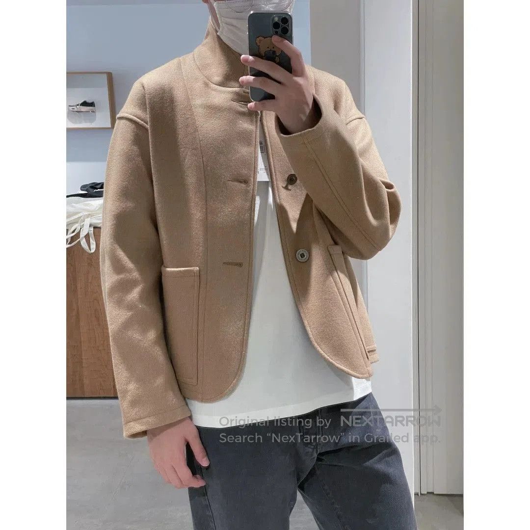 BEAUTY&YOUTH melton wool short collar jacket. Size US M / EU 48-50 / 2 - 5 Thumbnail