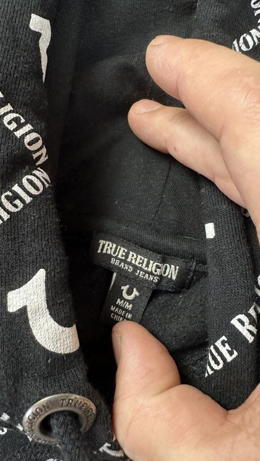 True Religion True Religiton Monogram Logo Black Hoodie Size US S / EU 44-46 / 1 - 3 Thumbnail