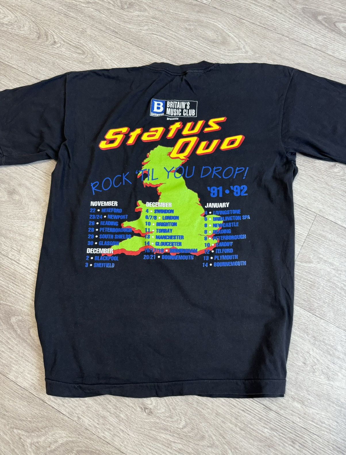 Band Tees 🔷Vintage Status Quo 1991 T-shirt🔷 Size US XL / EU 56 / 4 - 7 Thumbnail