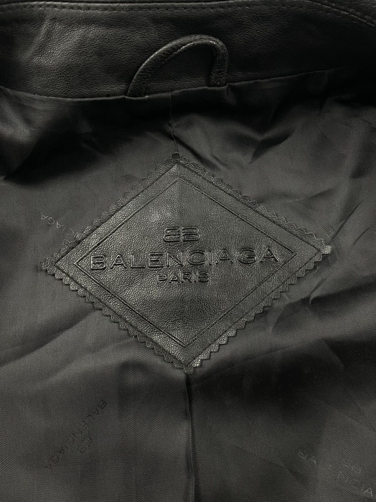 Balenciaga Vintage Balenciaga Leather Jacket Size US XL / EU 56 / 4 - 11 Thumbnail