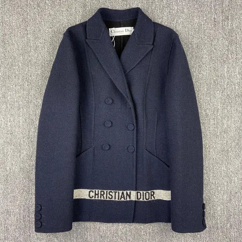 Dior Dior Women’s Navy Wool Pullover Sweater 0089 Size M / US 6-8 / IT 42-44 - 1 Thumbnail