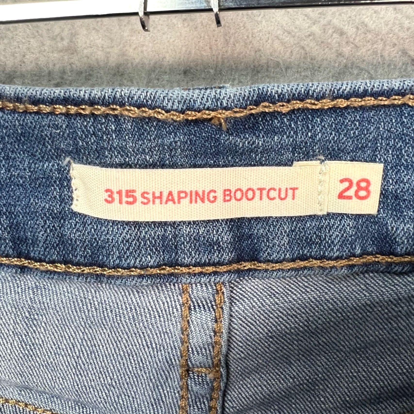 Levi's Levis 315 Shaping Bootcut Denim Jeans 28 Womens Medium Blue Stretch Jeans Size 28" / US 6 / IT 42 - 3 Thumbnail