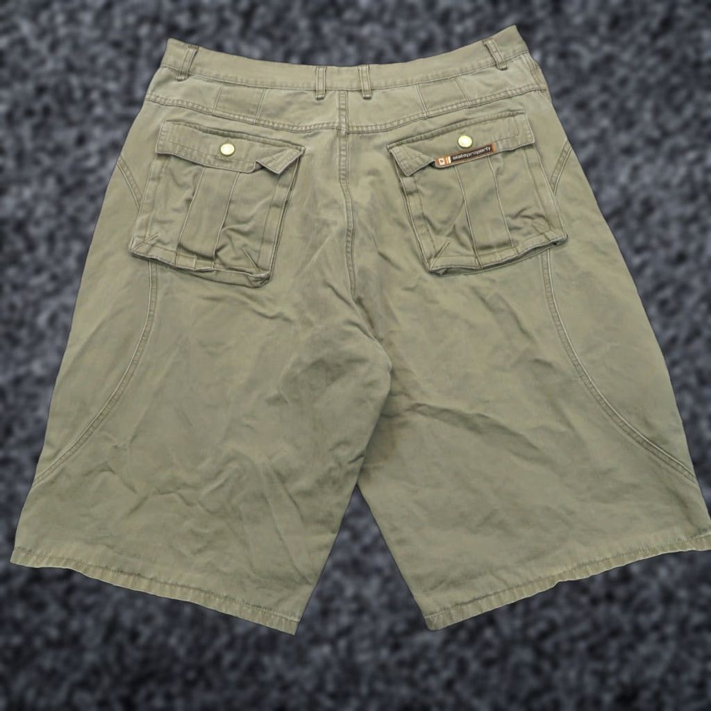 Vintage VINTAGE State Property Shorts Mens 42 Baggy Y2K Cargo Rocawear Denim Green Skater Size US 40 / EU 56 - 1 Thumbnail