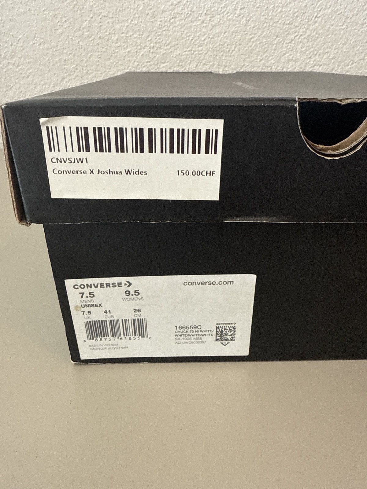 Converse Converse Chuck High Joshua Vides Cream / Multicolor Size US 7.5 / EU 40-41 - 9 Thumbnail