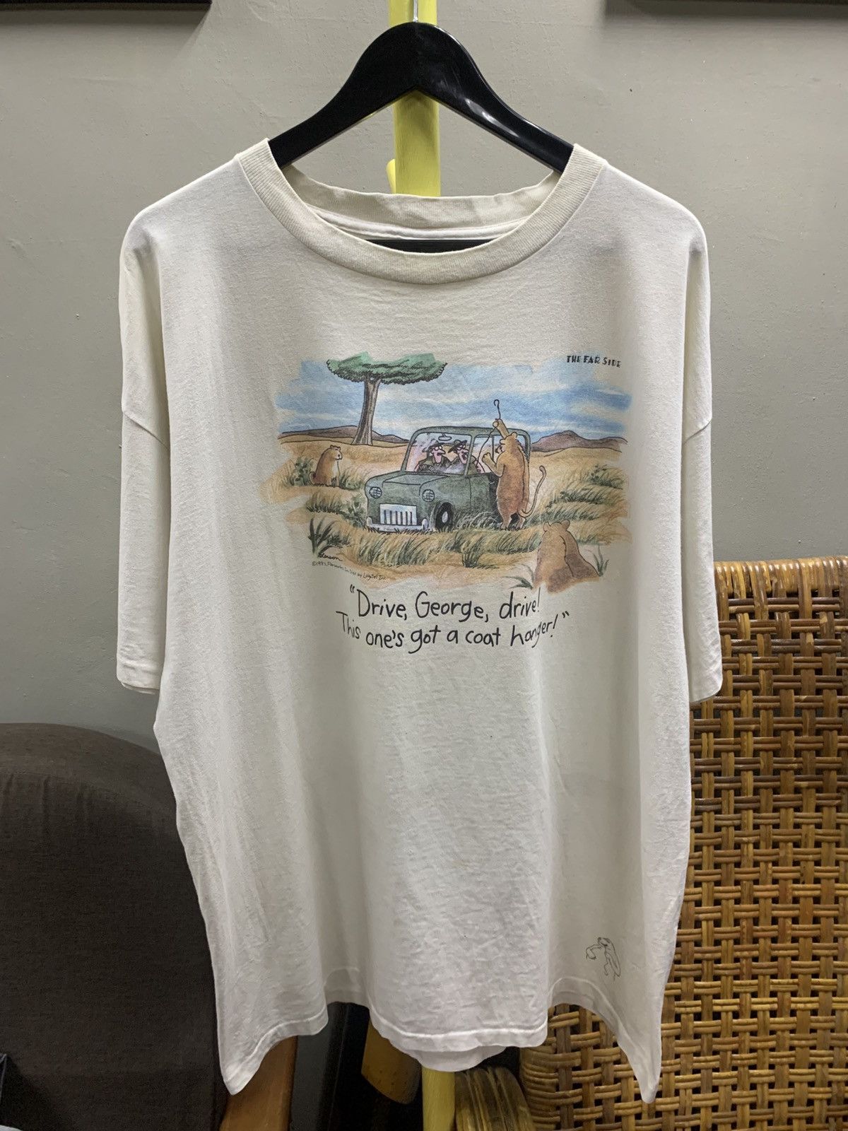Vintage VINTAGE 1987 THE FAR SIDE MOVIE TEE Size US XXL / EU 58 / 5 - 1 Thumbnail