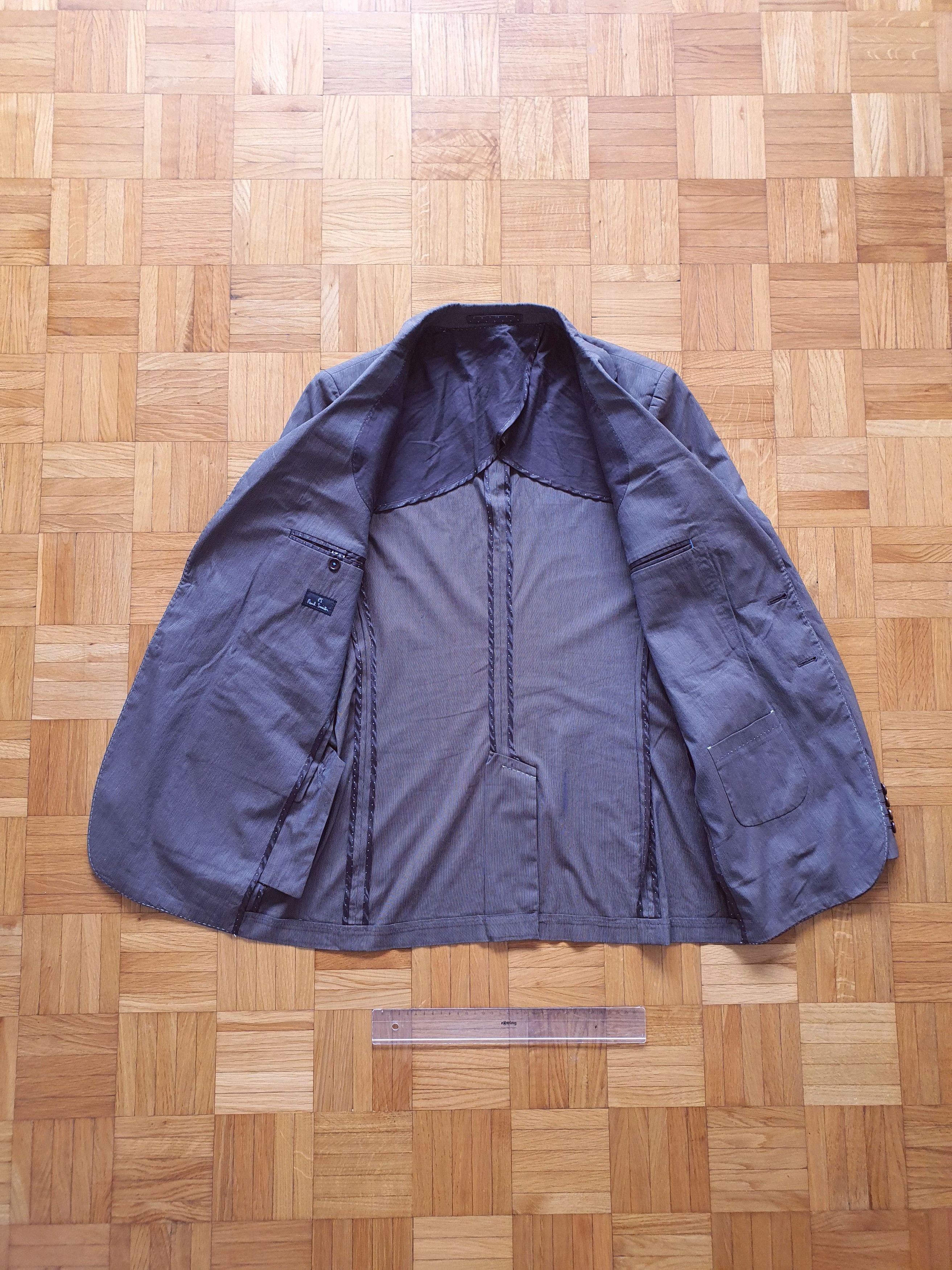 Paul Smith Sports Coat Suit Jacket - Brown (Micro Striped) - Sz EU 50 Size 40R - 4 Thumbnail