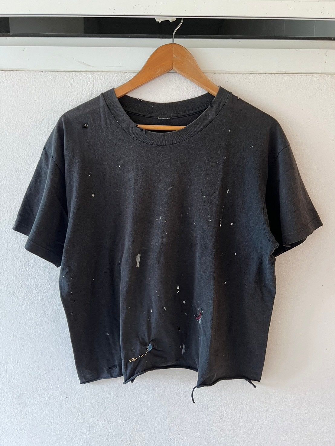 Band Tees × Vintage SOLD* Faded Vintage Patched T-shirt Size US S / EU 44-46 / 1 - 1 Thumbnail
