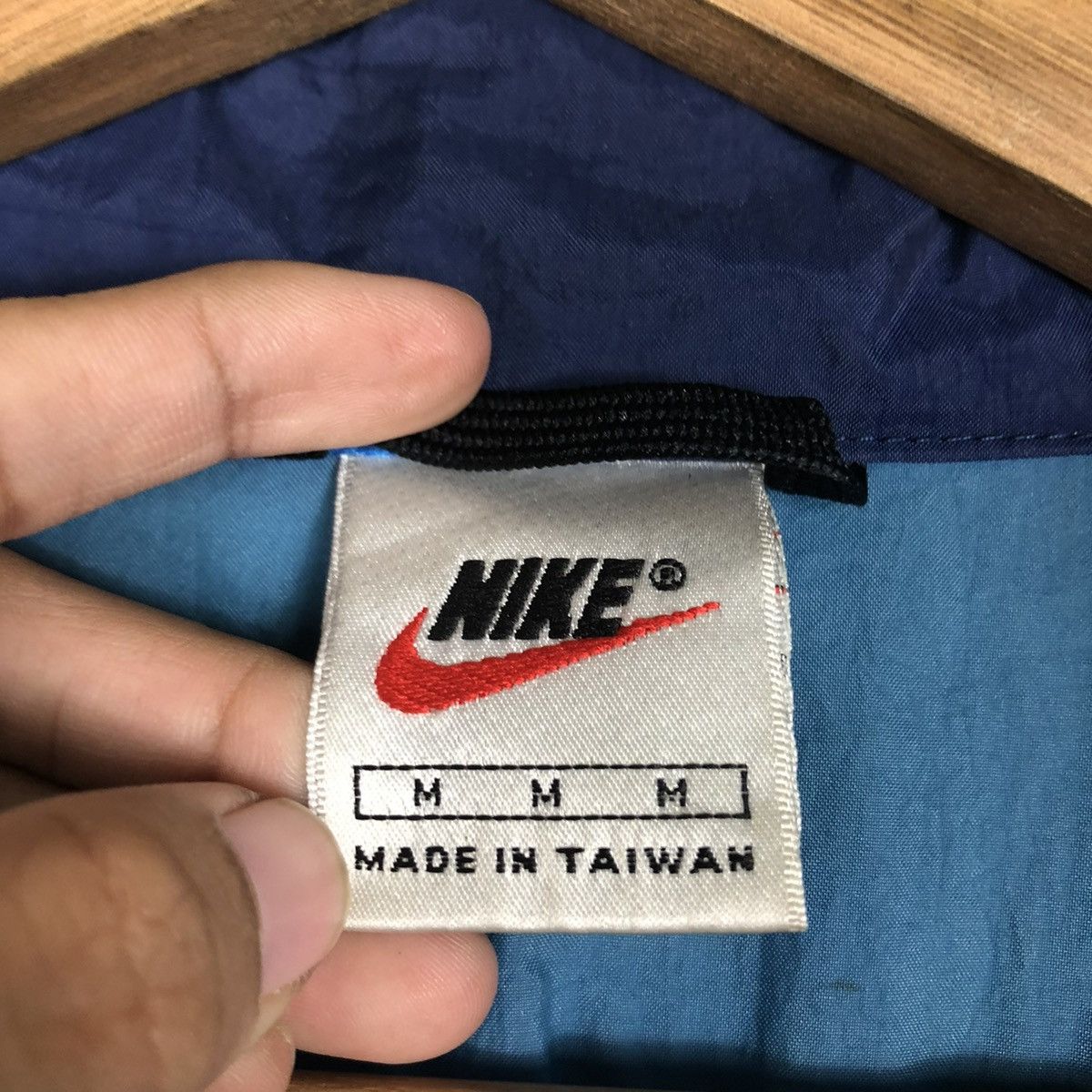 Nike 📌VINTAGE NIKE WINDBREAKER ANORAK JACKET BIG SWOOSH Size US M / EU 48-50 / 2 - 20 Thumbnail