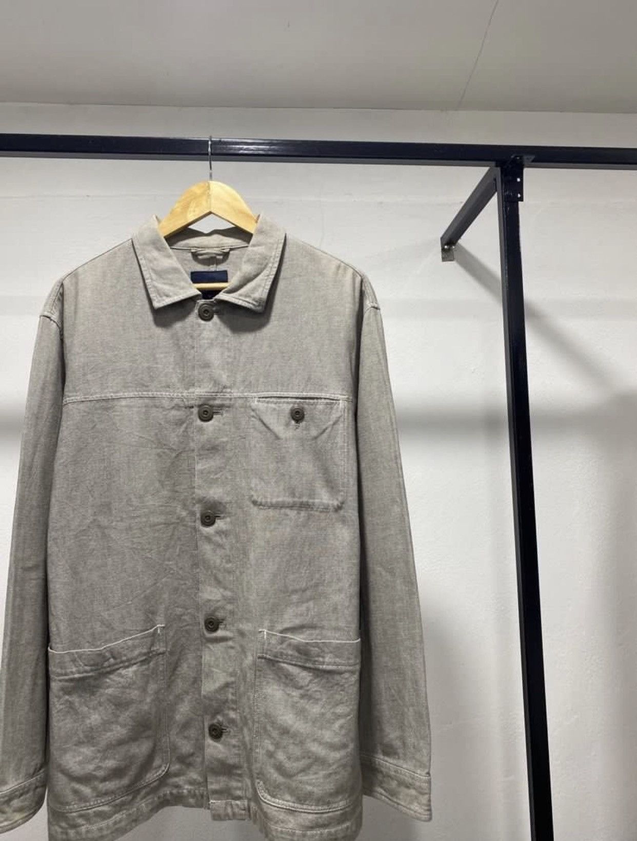 Japanese Brand × Vintage Uniqlo Chore Jacket 90s Size US L / EU 52-54 / 3 - 2 Thumbnail