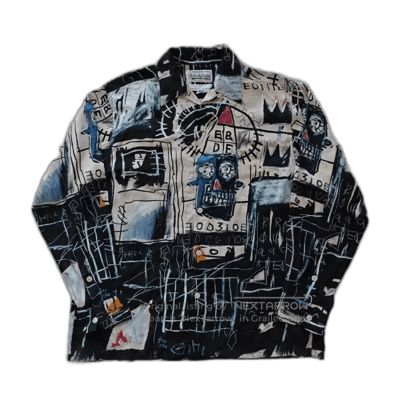 Wacko Maria WACKO MARIA BASQUIAT Hawaiian Long Sleeve Shirt Size US M / EU 48-50 / 2 - 1 Thumbnail