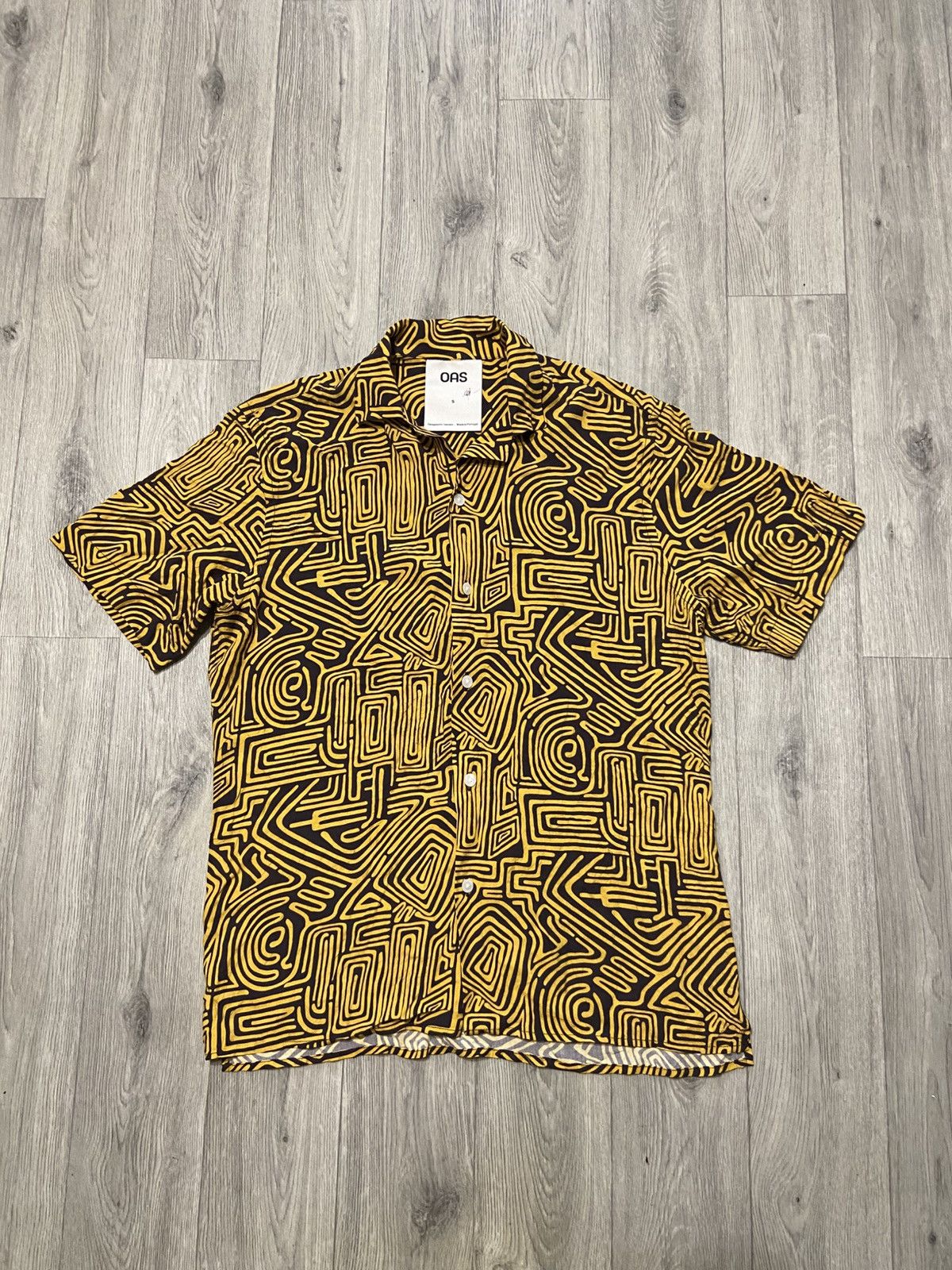 OAS OAS Geometric Maze Shirt – Relaxed Fit – Size S Size US S / EU 44-46 / 1 - 1 Thumbnail