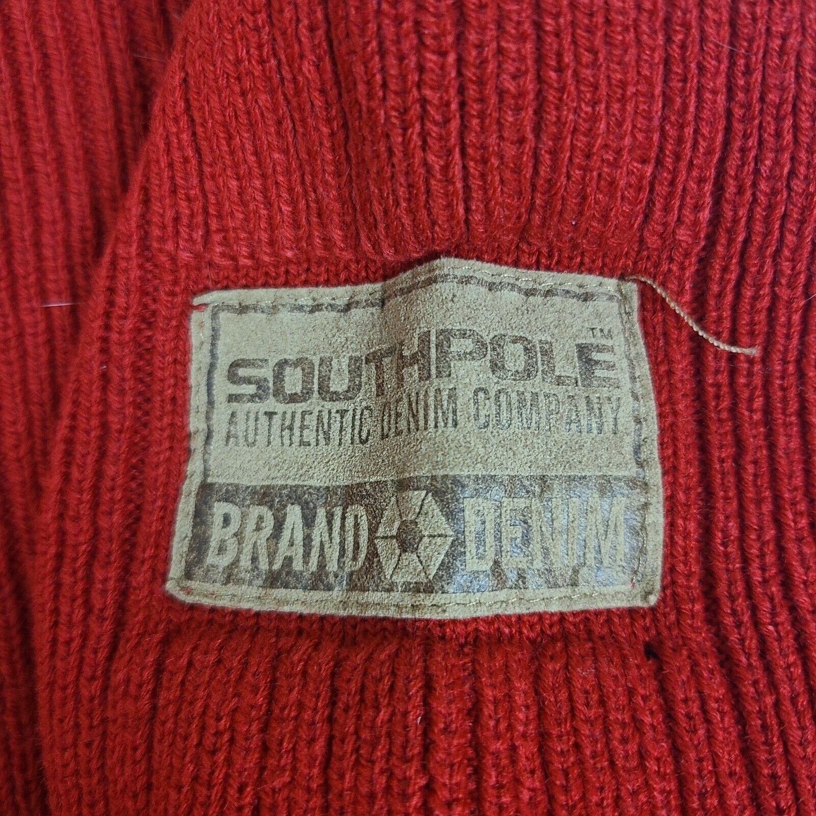 Southpole Vintage Southpole Turtle Neck Acrylic Sweater Men's XL Red K Size US XL / EU 56 / 4 - 2 Thumbnail