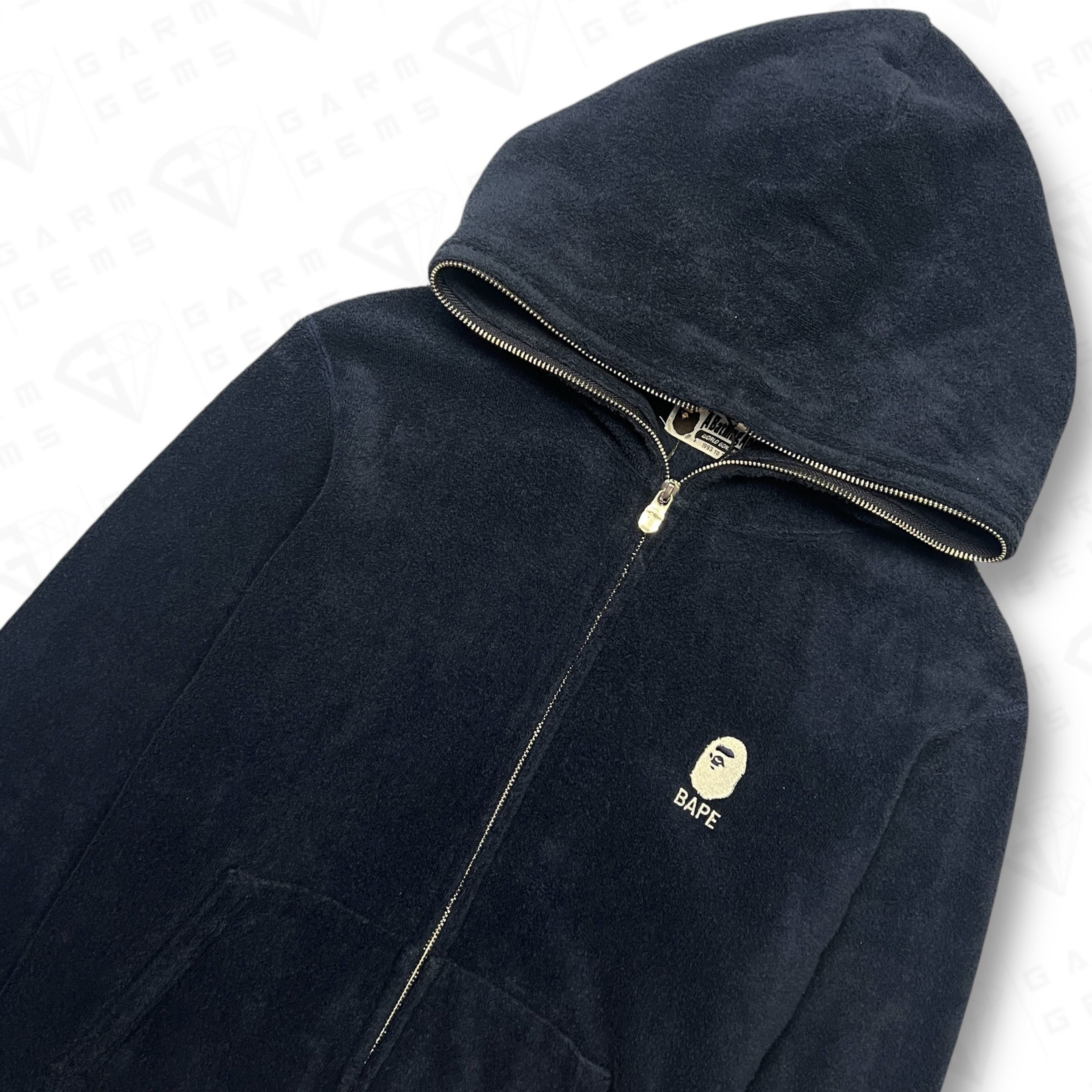 Bape A Bathing Ape Full Zip Terry Towelling Hoodie Size US M / EU 48-50 / 2 - 3 Thumbnail