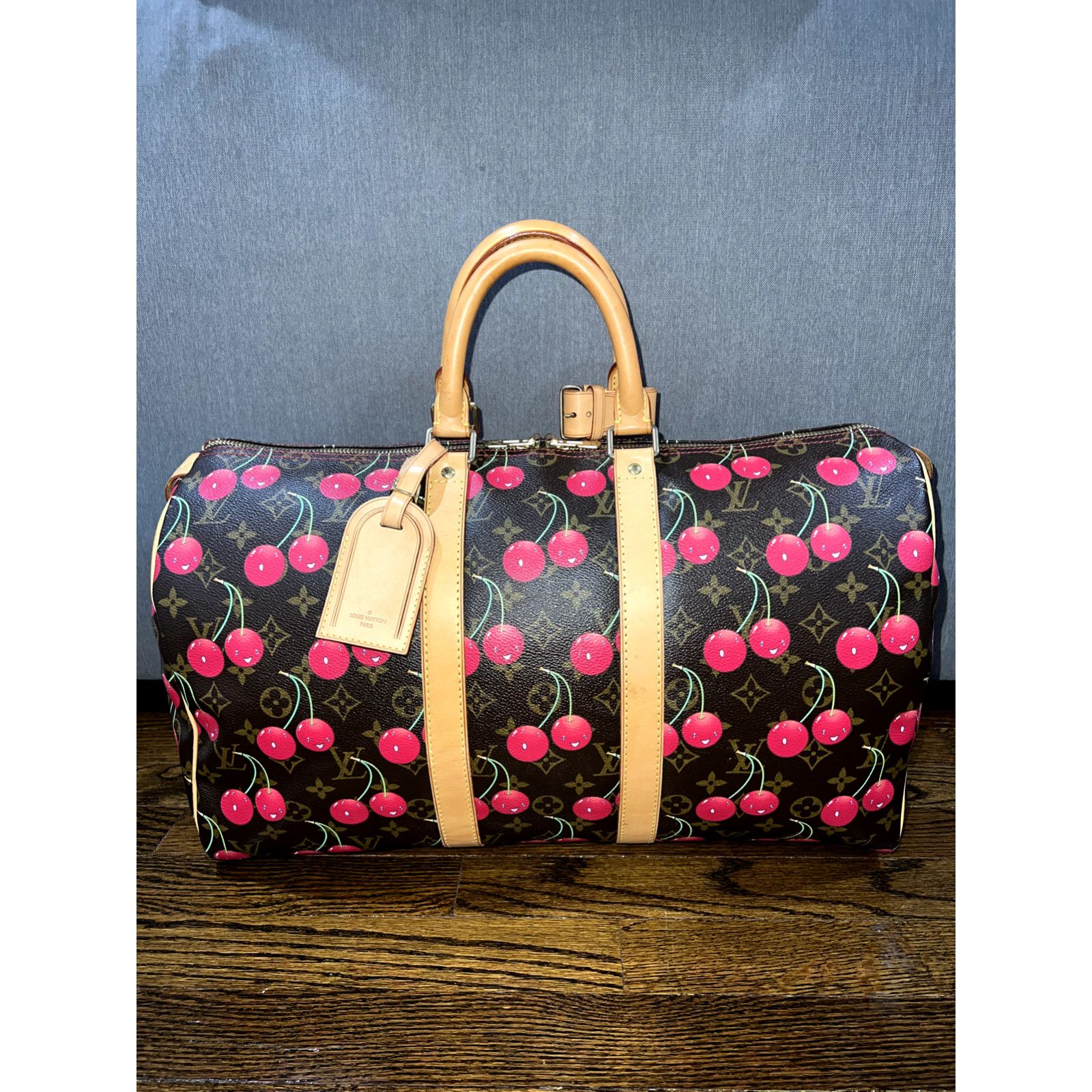 Louis Vuitton Louis Vuitton Keepall Takashi Cherry Monogram Travel Bag Size ONE SIZE - 2 Thumbnail