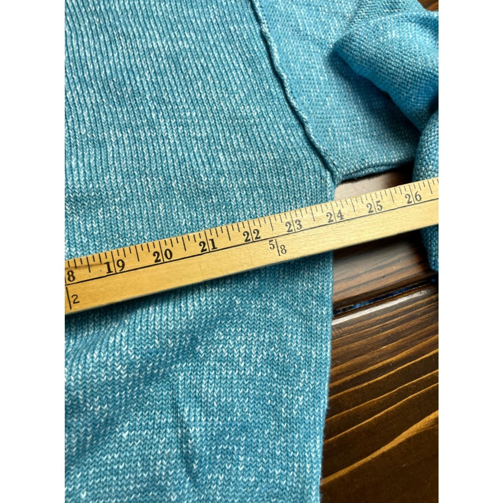 Vintage SO Sweater Women’s Medium Blue Crew Neck Pullover Knit Solid Vint? No vintage. Size M / US 6-8 / IT 42-44 - 4 Thumbnail
