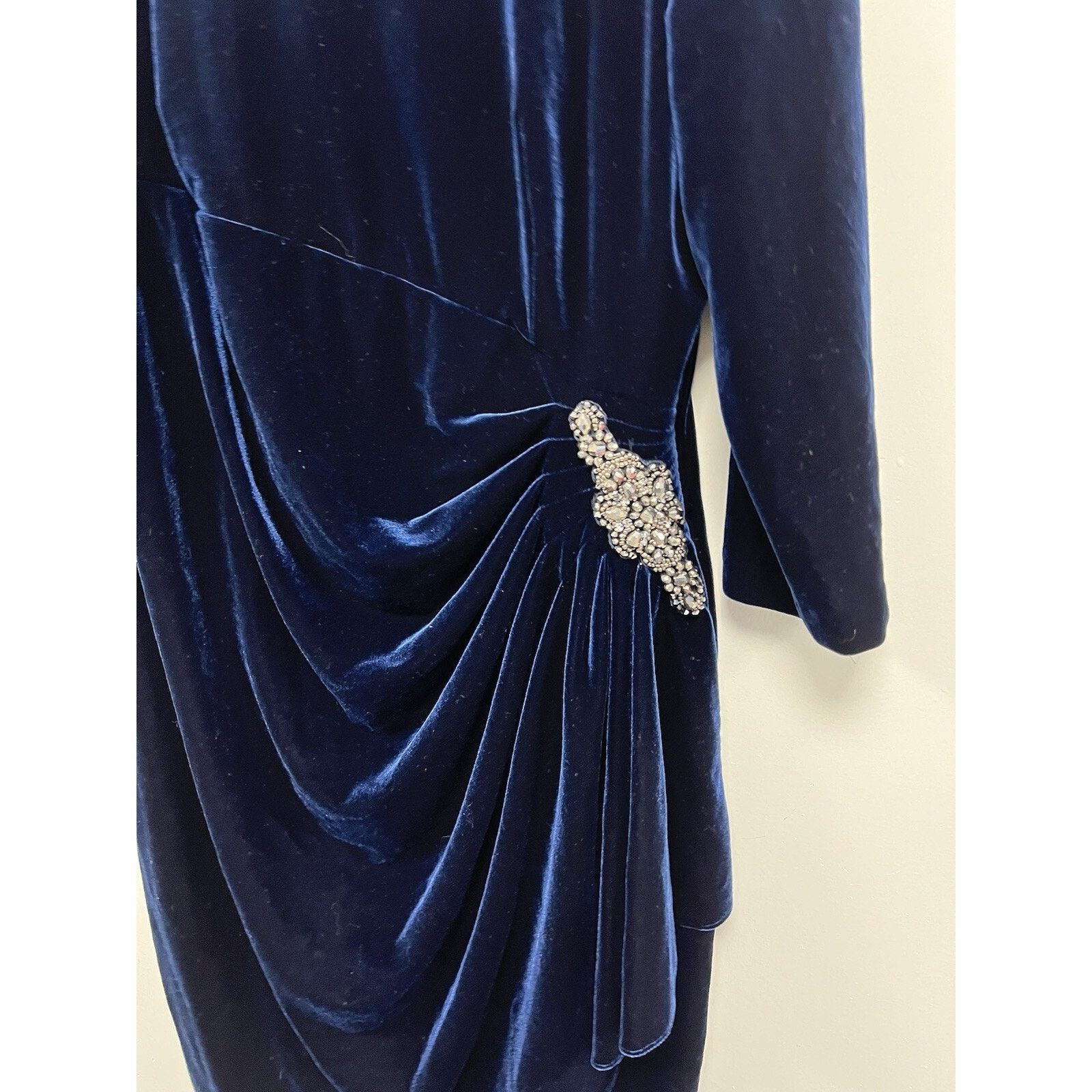 Alex Evenings ALEX EVENINGS Plus Size Ruched Velvet Dress Size 16 A000149 Size XXL / US 16-18 / IT 52-54 - 5 Thumbnail