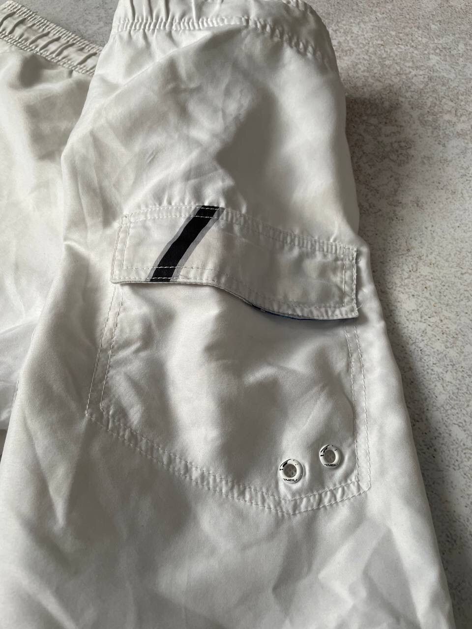 O'Neill Vintage 90s O’Neill Nylon White Cargo Baggy Shorts Y2K Rare Size US 32 / EU 48 - 6 Thumbnail