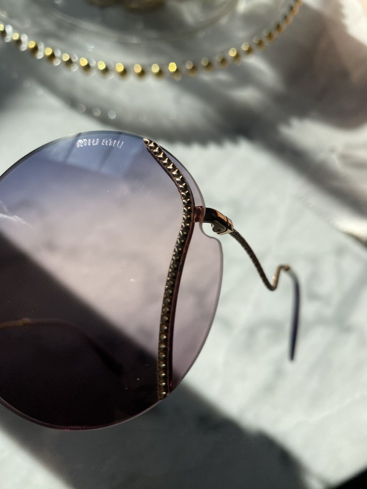 Miu Miu Miu Miu oversized sunglasses Size ONE SIZE - 14 Thumbnail