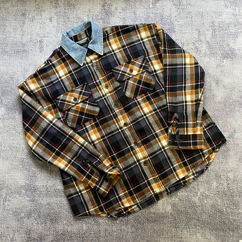 Fear of God Fear of God Season 5 5th Denim Neck Wool Plaid Shirt Size US S / EU 44-46 / 1 - 1 Thumbnail