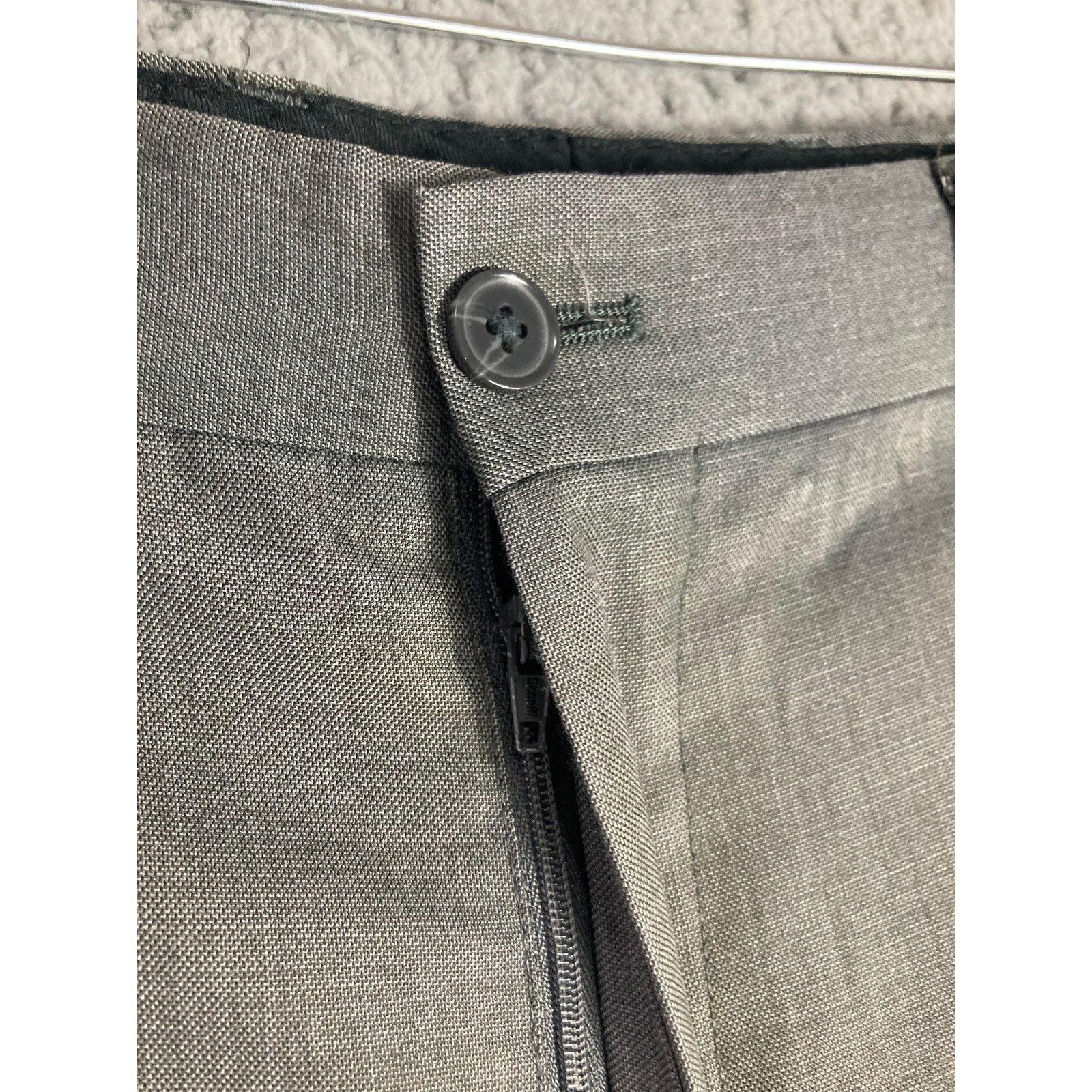 J Ferrar JF Ferrar Men's Modern Fit Dress Pants Gray Size 34x29 Size 34R - 8 Thumbnail