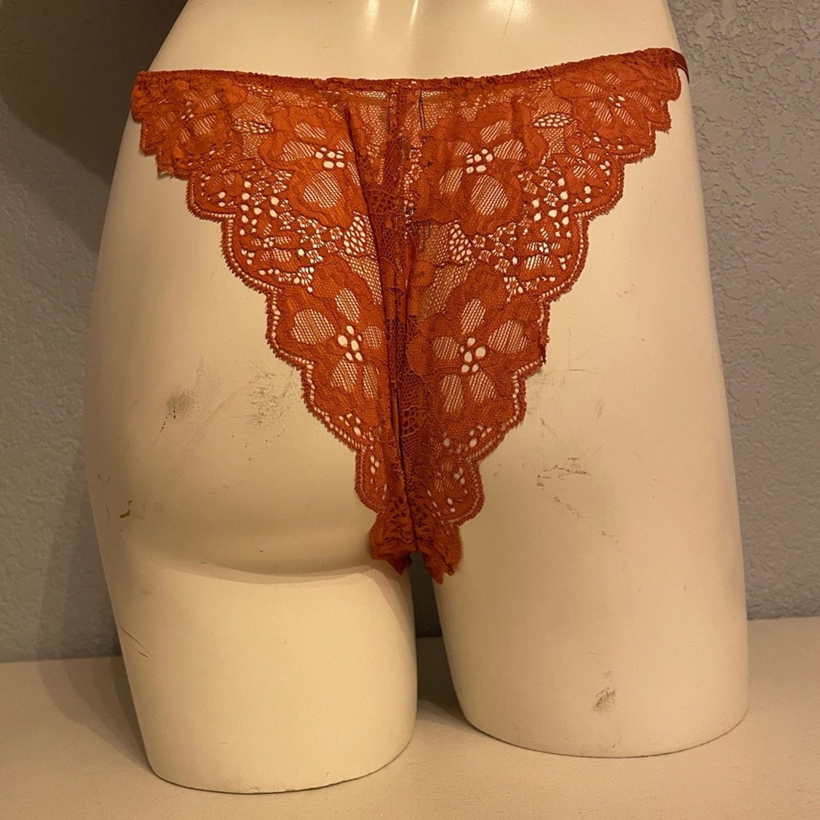 Victoria's Secret Victoria’s Secret Very Sexy Brazilian Slip Panty Rare Rust Size ONE SIZE - 5 Thumbnail