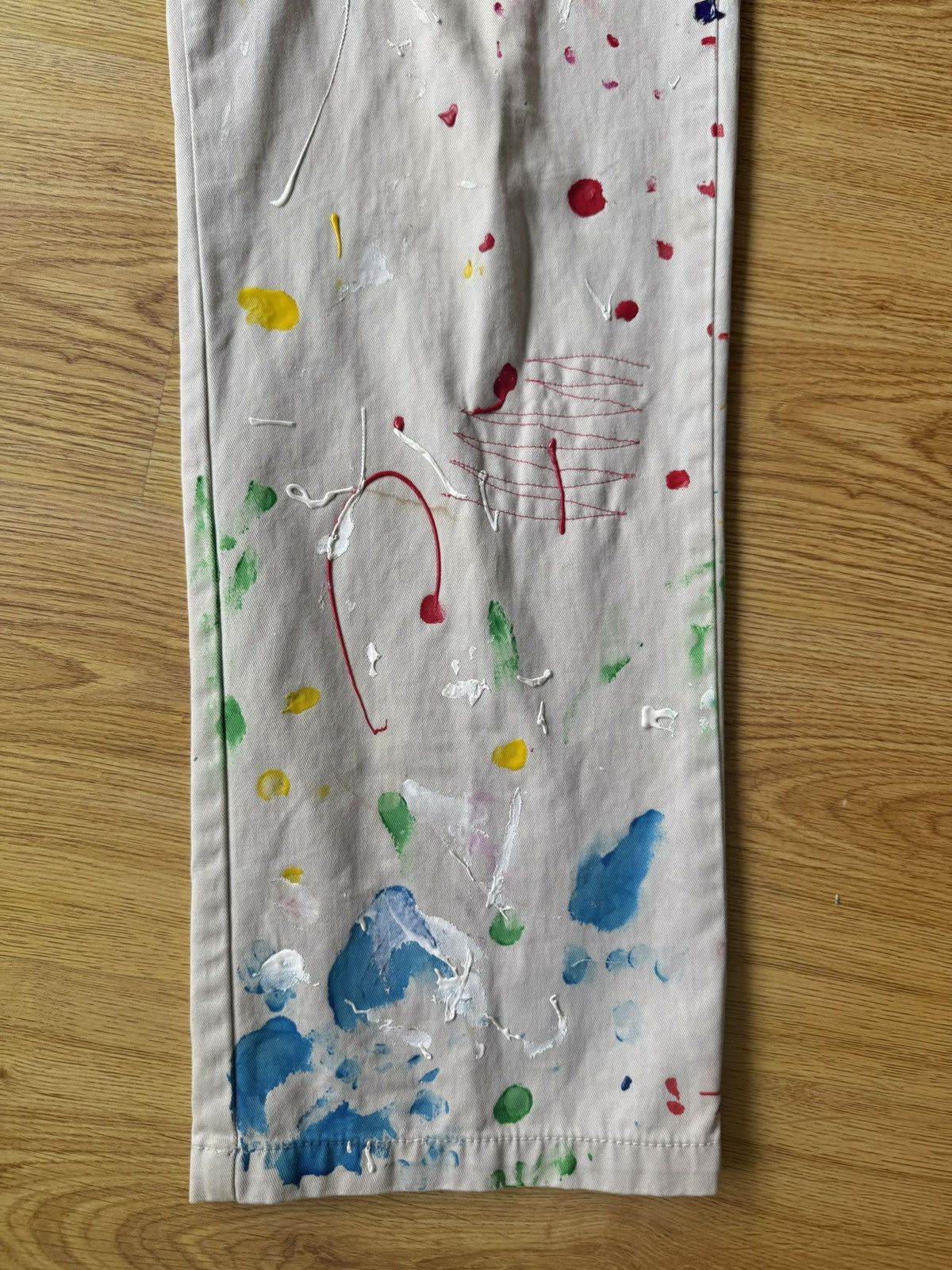 Nautica Vintage Custom Paint Splatter Pants Size US 30 / EU 46 - 5 Thumbnail