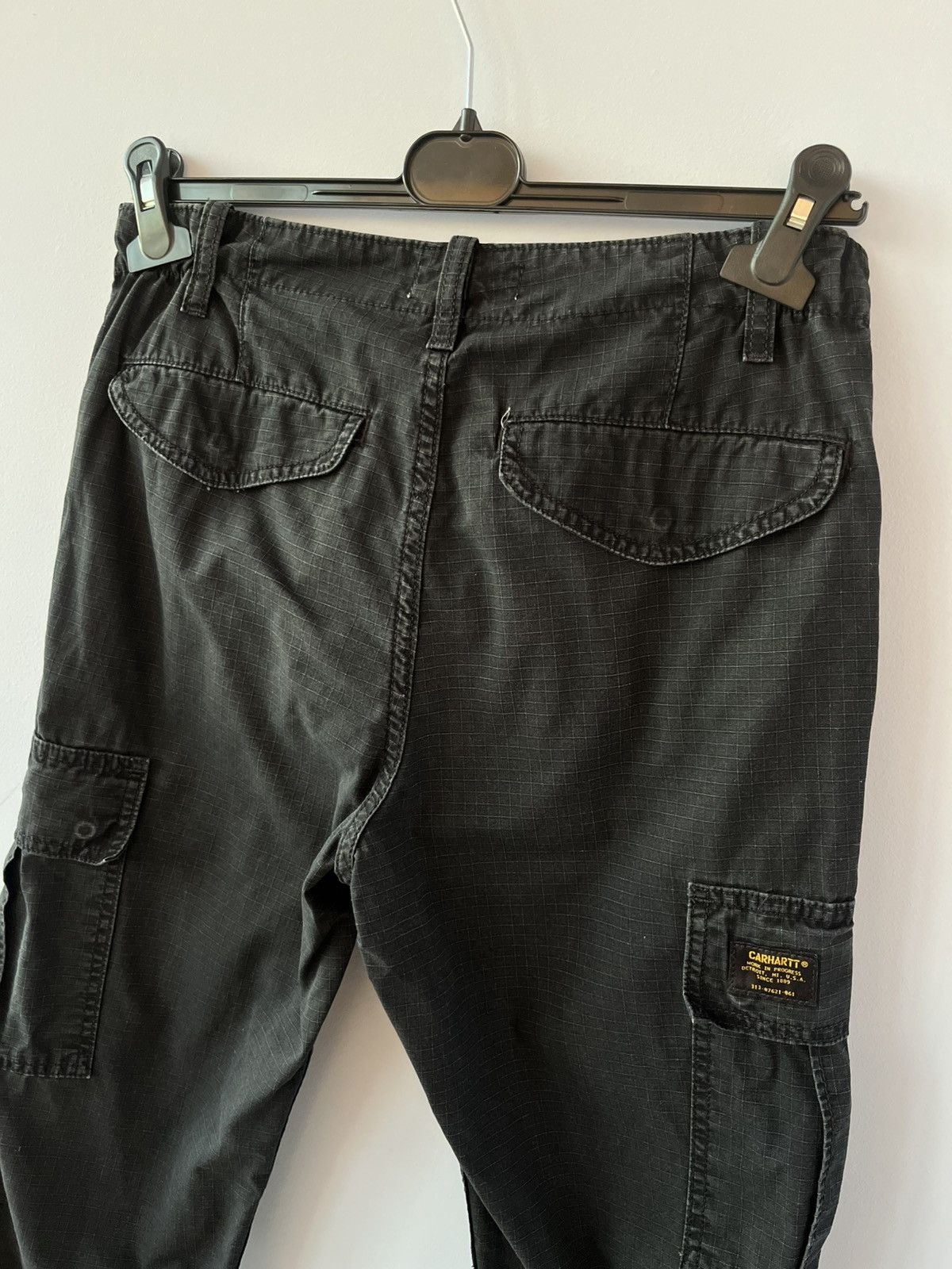 Carhartt Wip Carhartt WIP W’ Cymbal Cargo Pants Ripstop Black – Size 26 Size 26" / US 2 / IT 38 - 6 Thumbnail