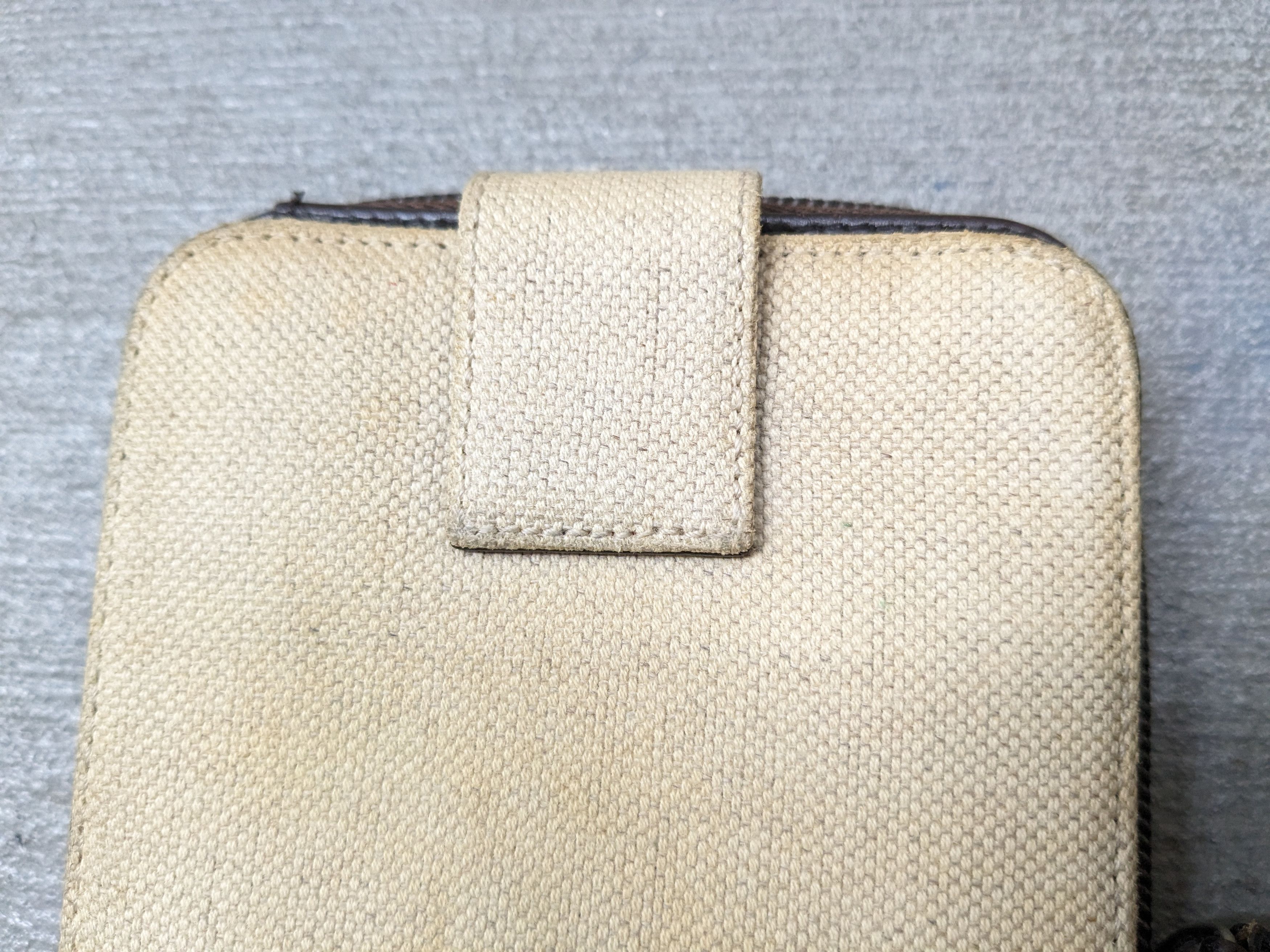 Prada Prada Wallet Hemp Beige Woven Brown Leather Bifold Italy Y2K Size ONE SIZE - 8 Thumbnail