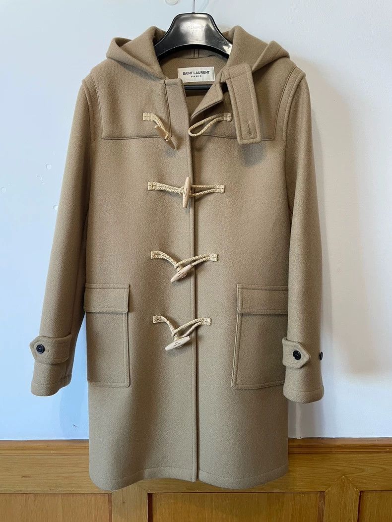 Saint Laurent Paris Saint Laurent Wool Hooded Duffle Coat Size US L / EU 52-54 / 3 - 1 Thumbnail